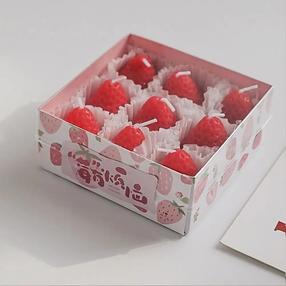 Aromatherapy Soy Wax Strawberry Candles - Hans Lumiere