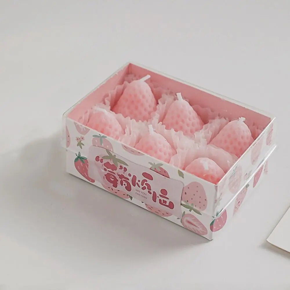 Aromatherapy Soy Wax Strawberry Candles - Hans Lumiere