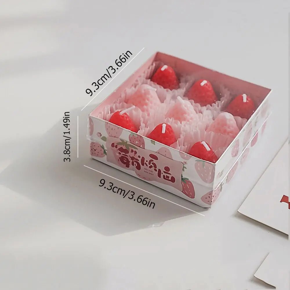 Aromatherapy Soy Wax Strawberry Candles - Hans Lumiere