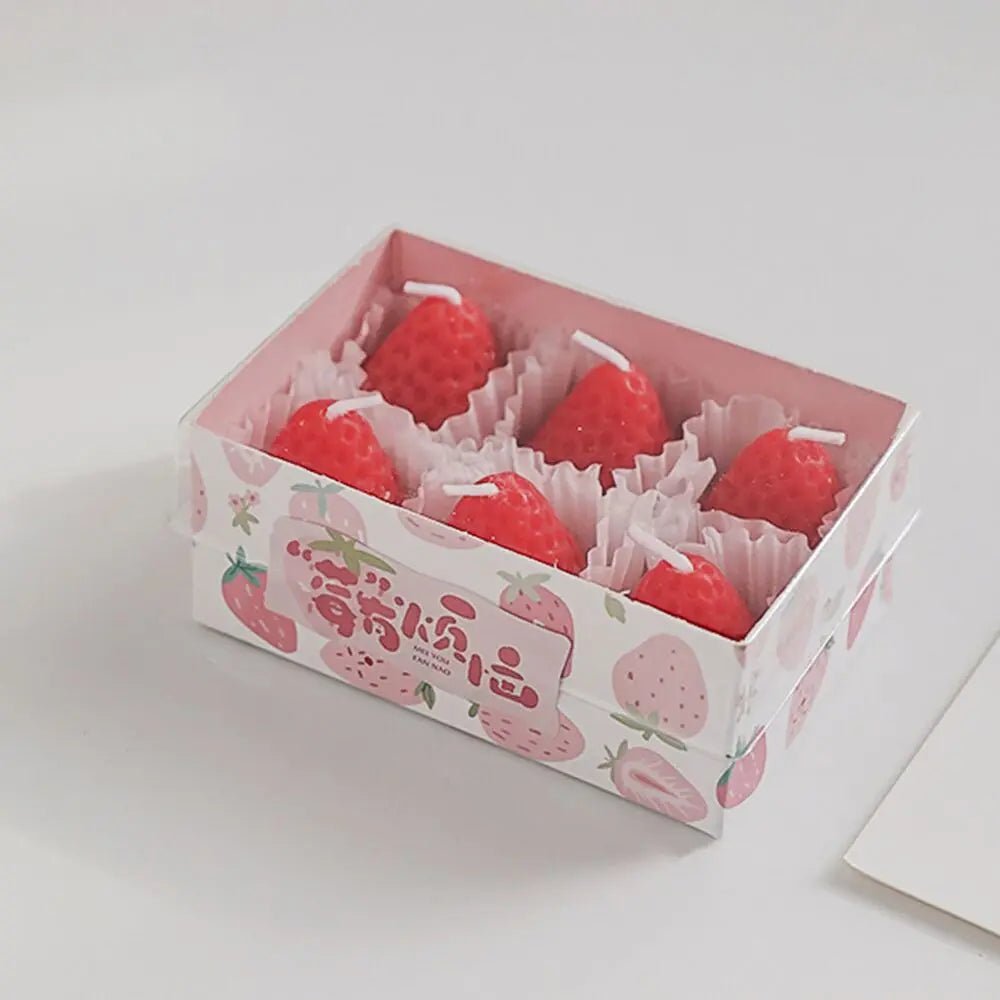 Aromatherapy Soy Wax Strawberry Candles - Hans Lumiere