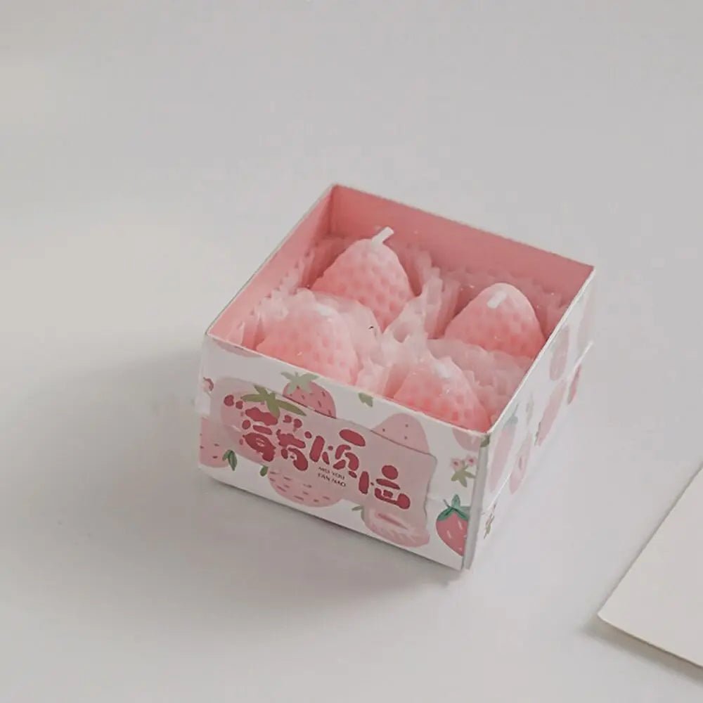Aromatherapy Soy Wax Strawberry Candles - Hans Lumiere