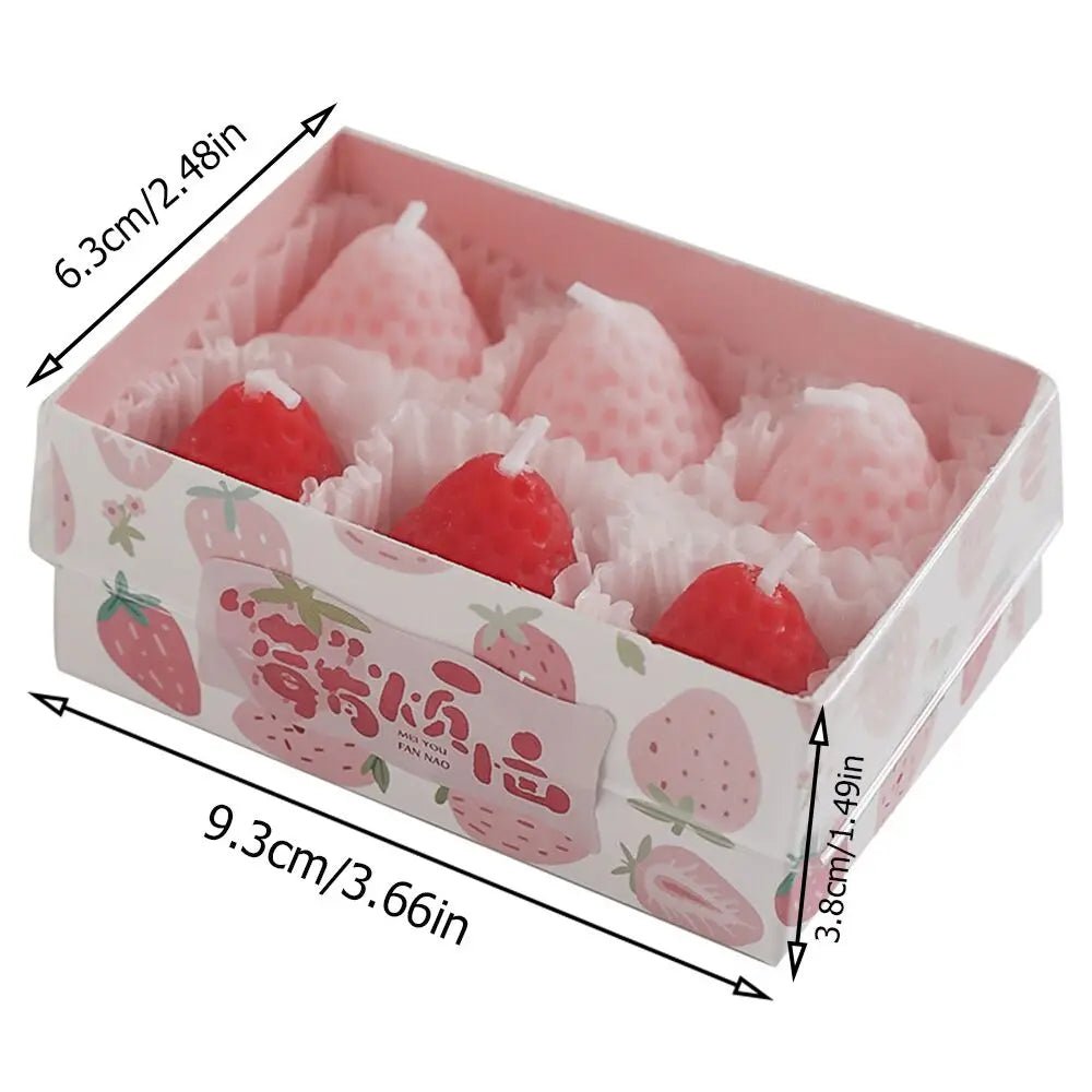 Aromatherapy Soy Wax Strawberry Candles - Hans Lumiere