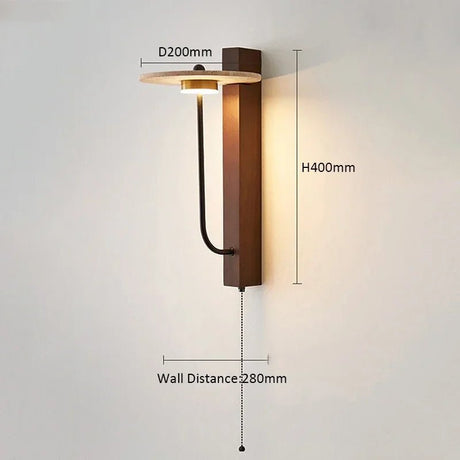 Cave Stone Japanese Wabi Sabi Bedhead Wall LED Light - Hans Lumiere