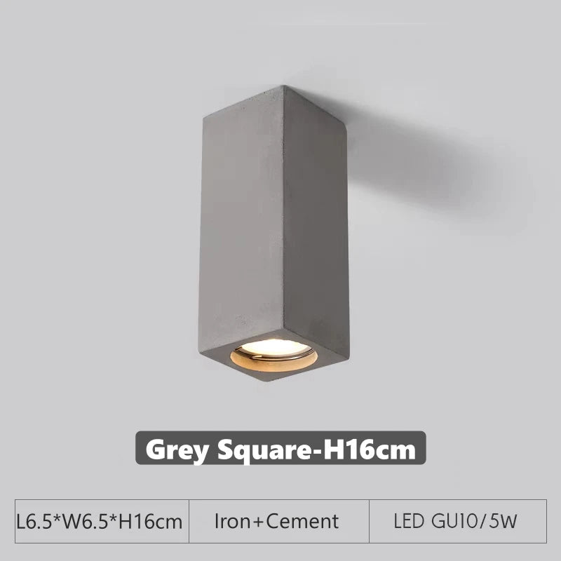 Cement GU10 Downlight – Surface-Mount LED Spotlight - Hans Lumiere