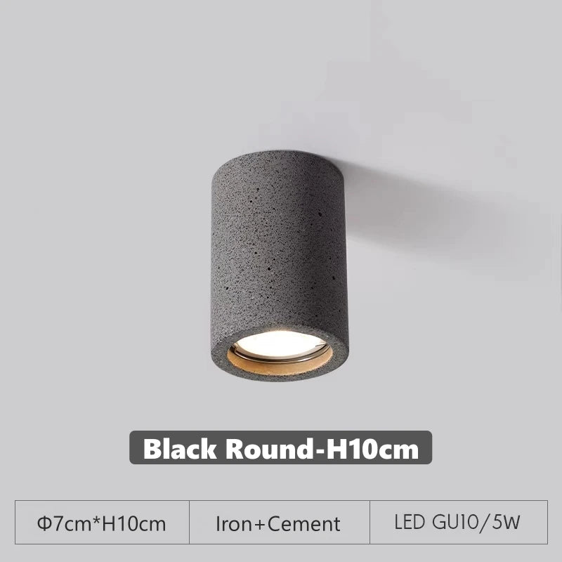 Cement GU10 Downlight – Surface-Mount LED Spotlight - Hans Lumiere