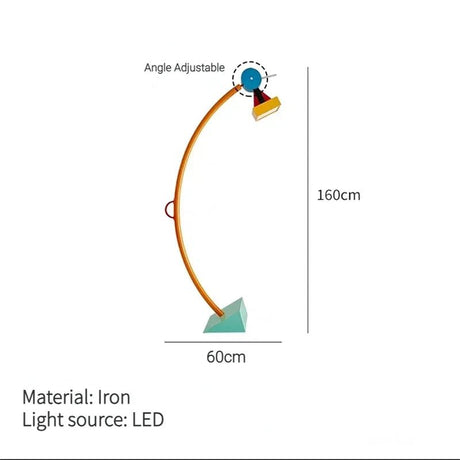 Color Cartoon Room Reading Desk & Floor LED Light - Hans Lumiere