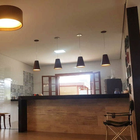 Conical Wood Pendant Light - Hans Lumiere