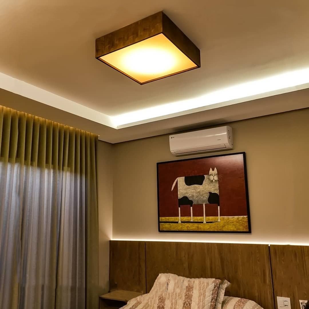 Contemporary Wooden Ceiling Fixture - Hans Lumiere