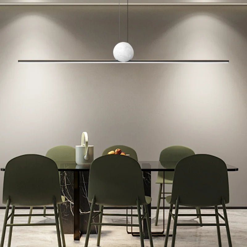 Copper and Marble Kitchen Island Pendant Light - Hans Lumiere