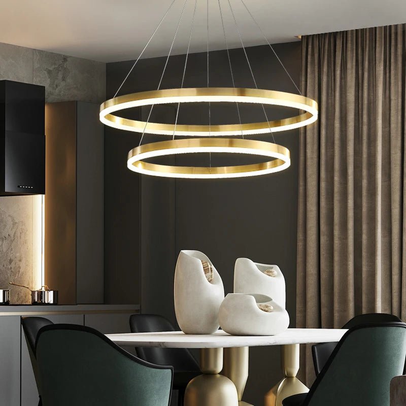 Copper Pendant Light for Kitchen Island and Living Room - Hans Lumiere