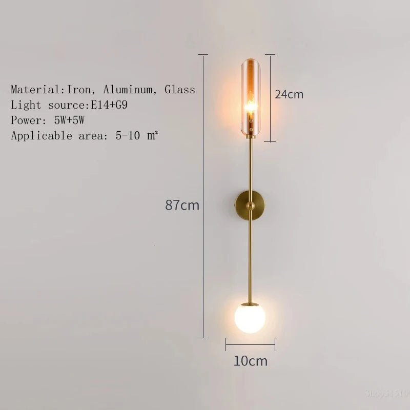 Creative Gold Nordic Wall Lamp - Hans Lumiere