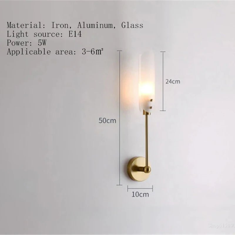 Creative Gold Nordic Wall Lamp - Hans Lumiere