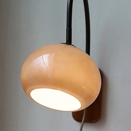 Creative Retro Solid Wood Glass Wall Lamp - Hans Lumiere