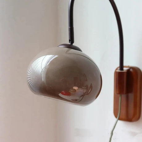 Creative Retro Solid Wood Glass Wall Lamp - Hans Lumiere