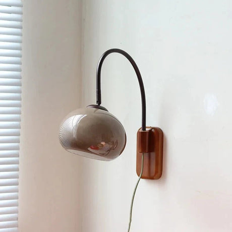 Creative Retro Solid Wood Glass Wall Lamp - Hans Lumiere