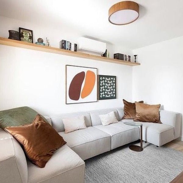 Cylindrical Wooden Ceiling Light - Hans Lumiere