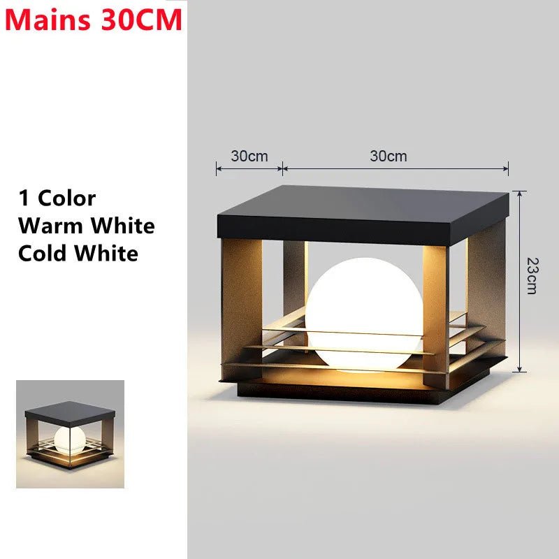 Dimmable Outdoor Waterproof 4 Color LED Solar Lawn Lamp - Hans Lumiere