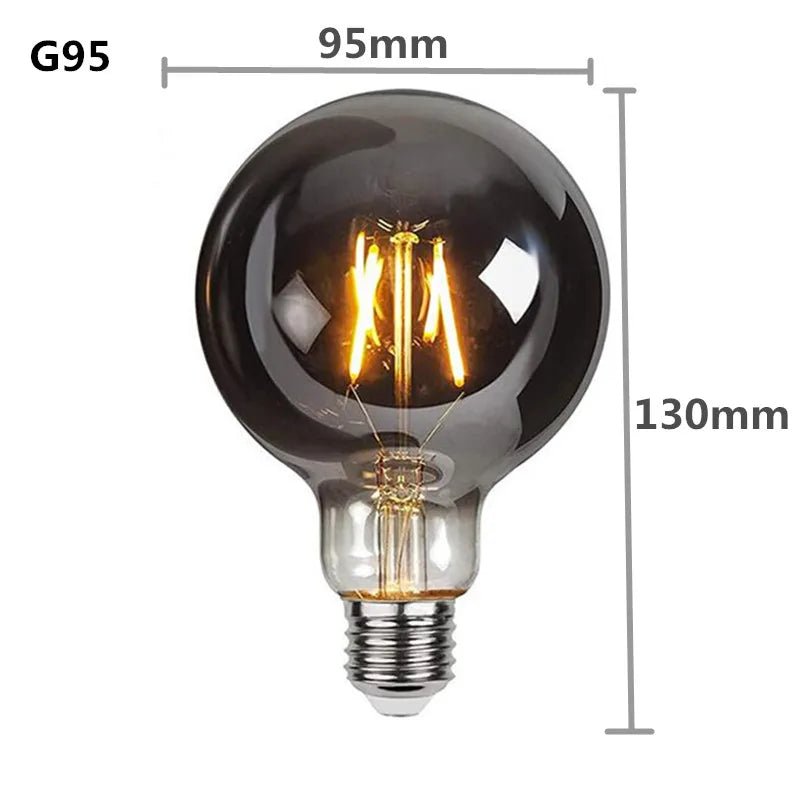 Dimmable Smoky Gray GSpiral Filament LED Edison Bulbs - Hans Lumiere