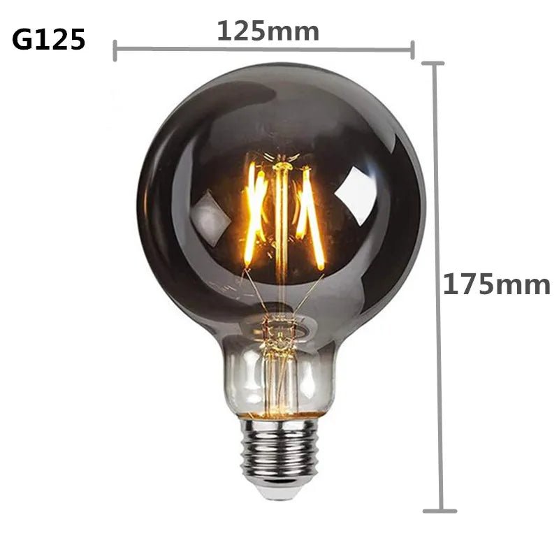 Dimmable Smoky Gray GSpiral Filament LED Edison Bulbs - Hans Lumiere