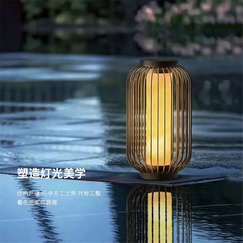 Dolomite LED Vintage Solar Lawn Lamp - Hans Lumiere