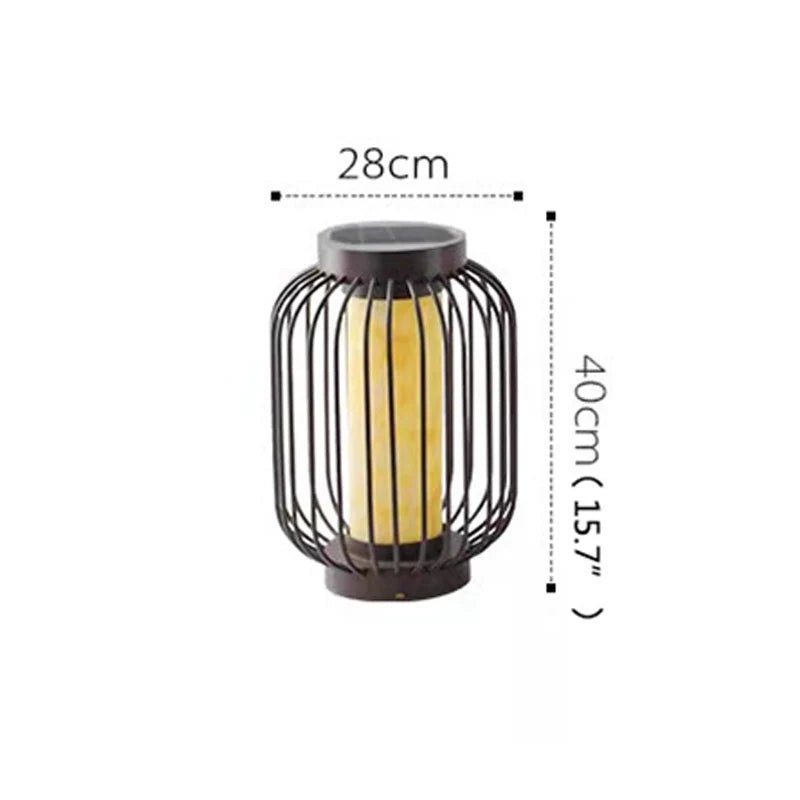 Dolomite LED Vintage Solar Lawn Lamp - Hans Lumiere