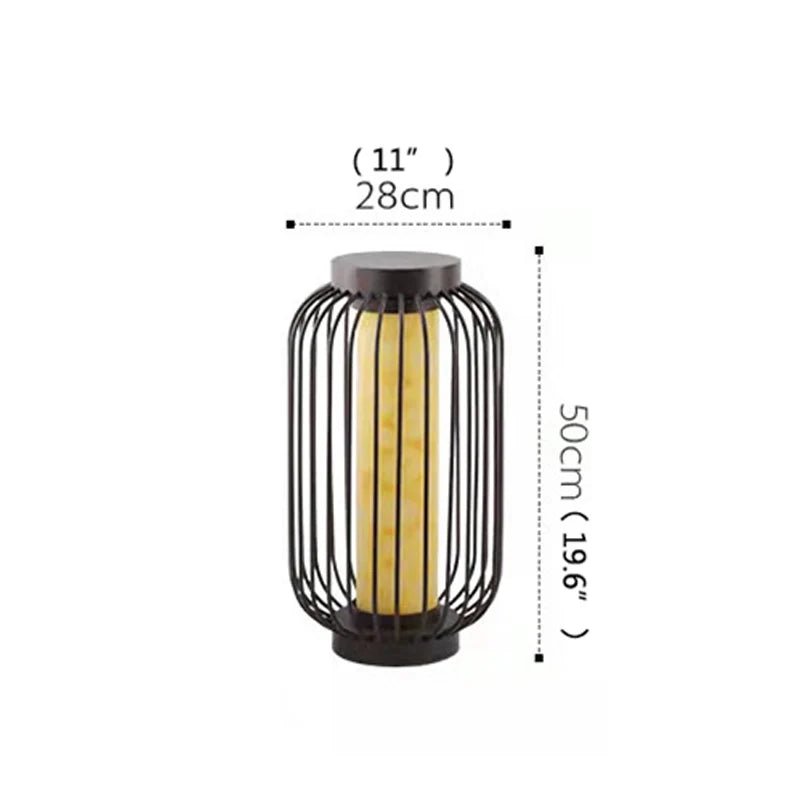 Dolomite LED Vintage Solar Lawn Lamp - Hans Lumiere