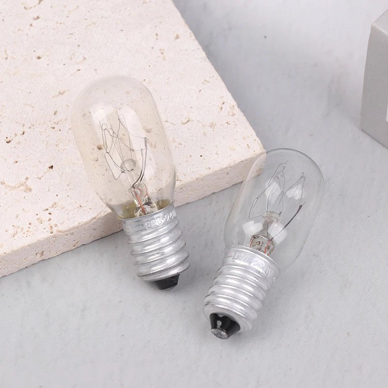 E14 Salt Lamp Bulbs 15W Incandescent, Warm Glow Replacement for Salt Lamps & Fridges, 5 Pack - Hans Lumiere