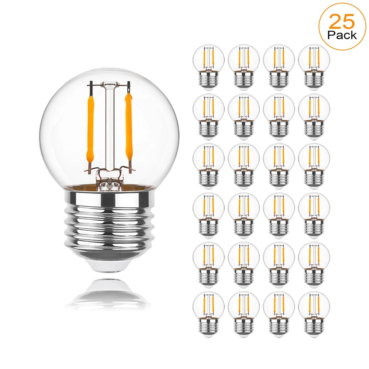 E27 1W LED Small Globe Dimmable Edison Bulb - Hans Lumiere