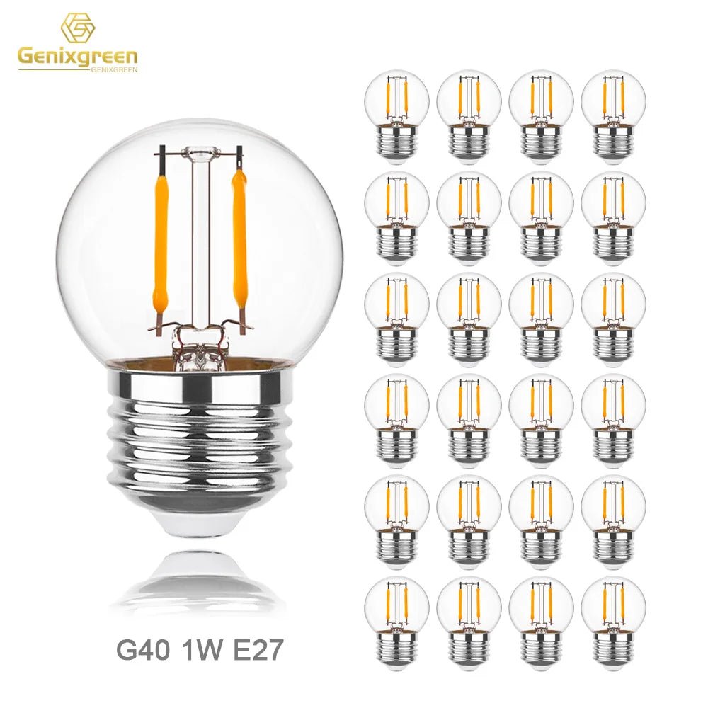 E27 1W LED Small Globe Dimmable Edison Bulb - Hans Lumiere