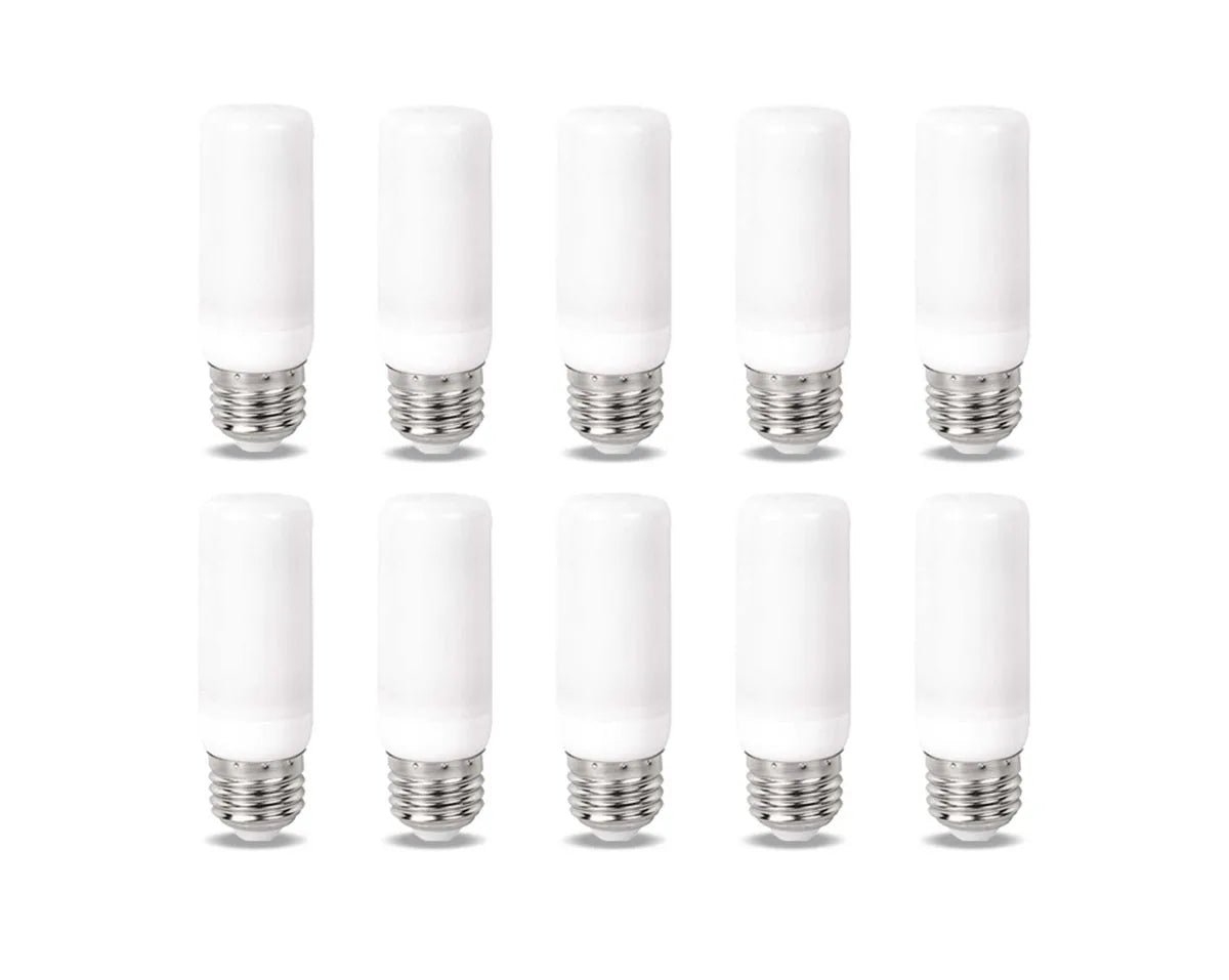 E27 LED Flickering Flame Effect Bulbs 5W, 3 Modes, 10 Pack - Hans Lumiere