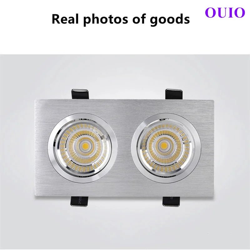 Epistar Chip COB Embedded LED Downlight - Dimmable Recessed Ceiling Spotlight - Hans Lumiere
