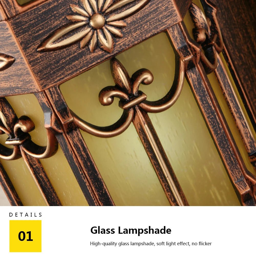 European Retro Outdoor Gold LED Wall Lamp - Hans Lumiere