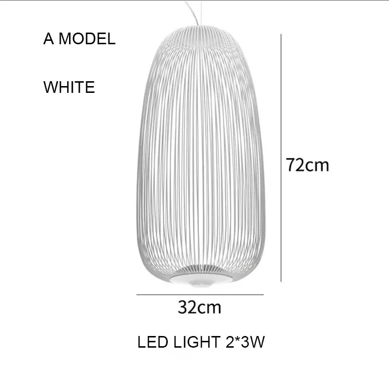Foscarini Spokes Bird Cage LED Pendant Light - Hans Lumiere