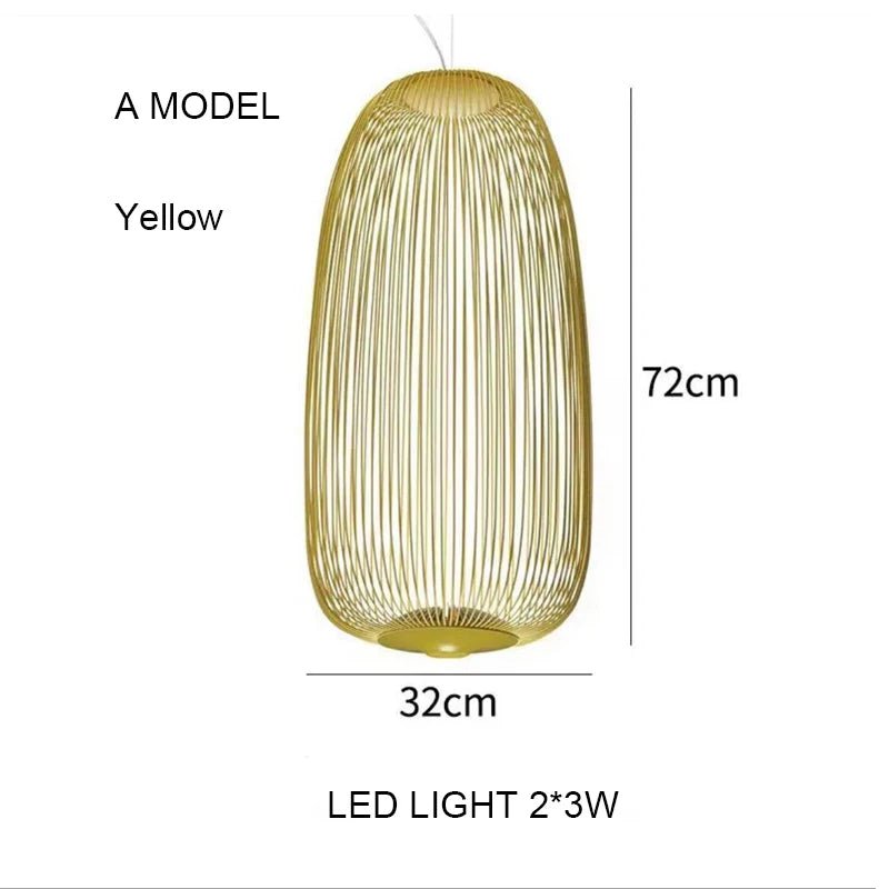 Foscarini Spokes Bird Cage LED Pendant Light - Hans Lumiere