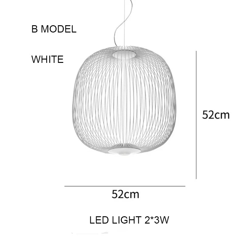 Foscarini Spokes Bird Cage LED Pendant Light - Hans Lumiere