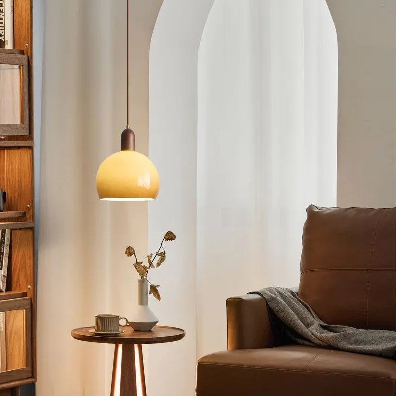 French Medieval Style Solid Wood Glass Chandelier - Hans Lumiere