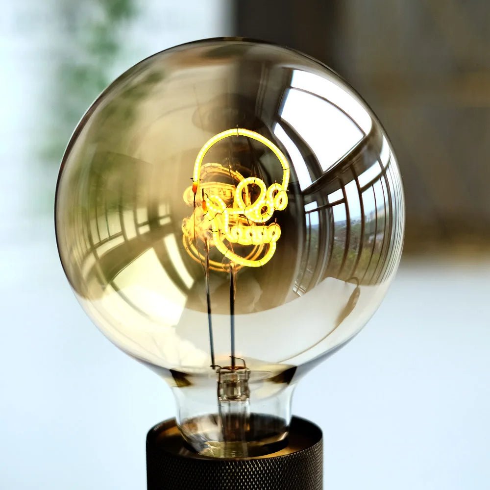 G125 Skeleton Alphabet Filament Edison LED Bulb 4W Dimmable, E26 E27 - Hans Lumiere