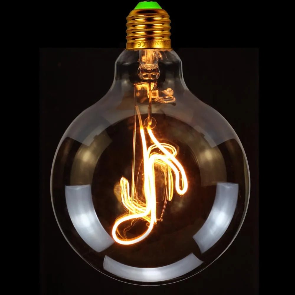 G125 Word Filament Edison LED Bulb 4W Dimmable, Love Home Hello Heart & Music Designs - Hans Lumiere