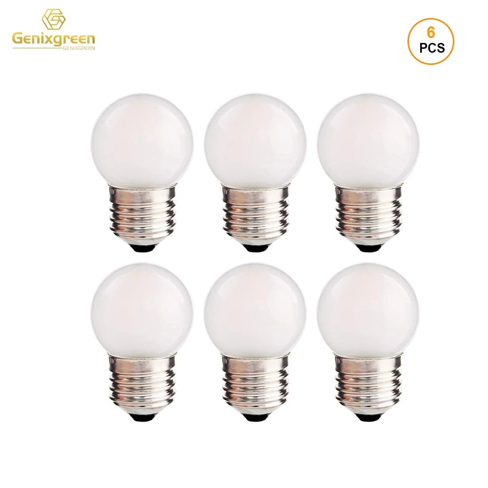 G40 Frosted Mini Globe LED Bulbs 1.5W E26 E27, Warm White 2700K or Cool White 6000K - Hans Lumiere