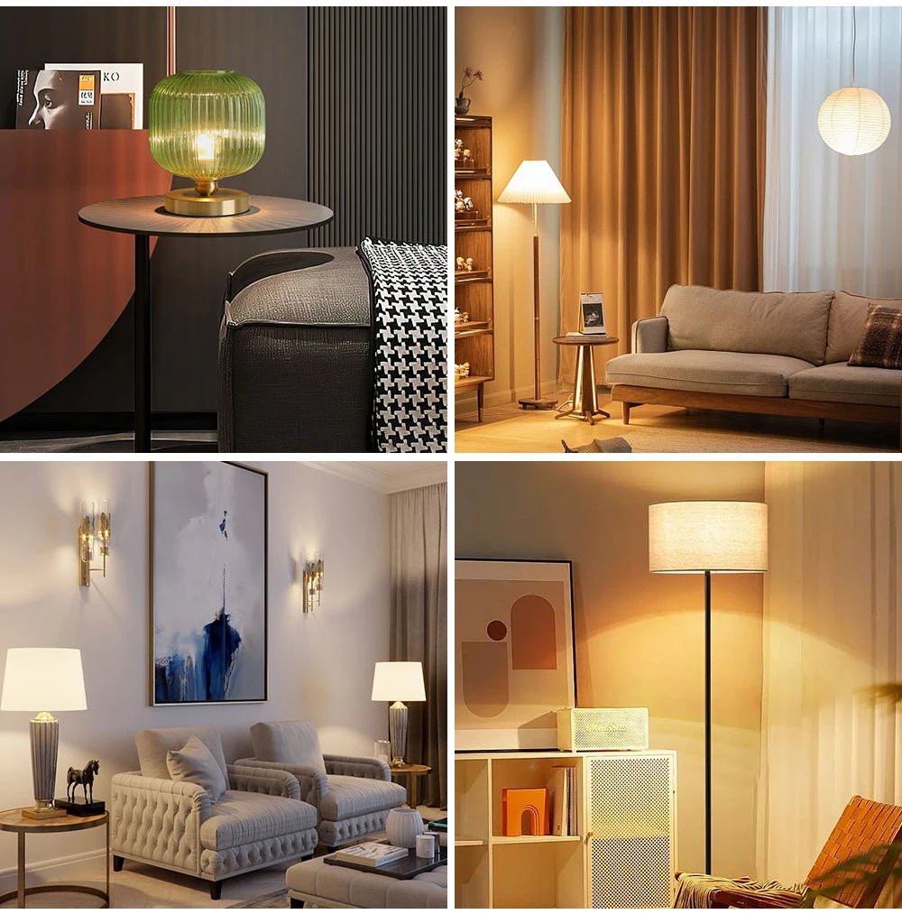 G45 Frosted Globe Edison LED Filament Bulbs E14 5W, Warm 3000K or Cool 6000K, 6 Pack - Hans Lumiere