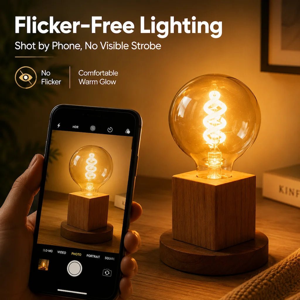 G80 Spiral Filament Edison LED Globe Bulb E27 4W 2700K, Amber or Clear Glass, 2 or 6 Pack - Hans Lumiere