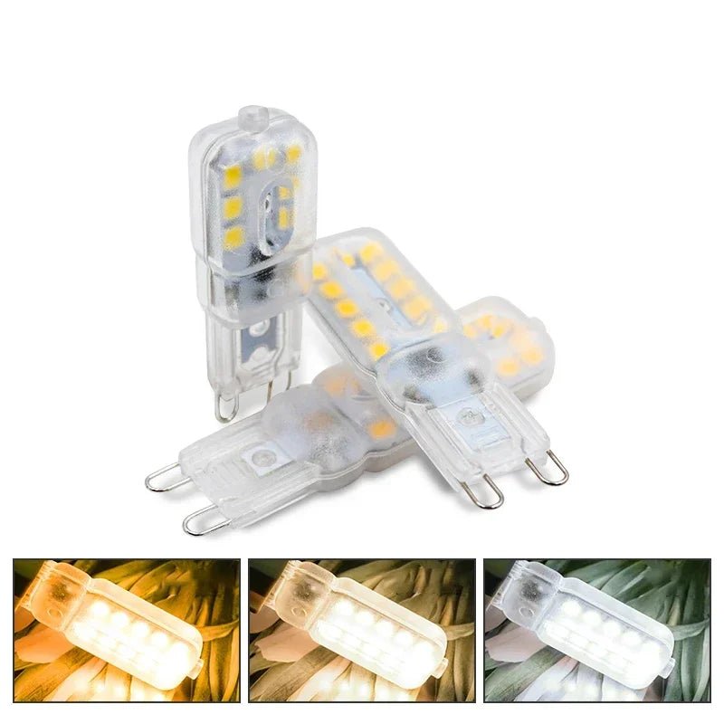 G9 LED Bulbs 3W 5W 7W 220V, Halogen Replacement for Crystal Chandeliers, 10 Pack - Hans Lumiere