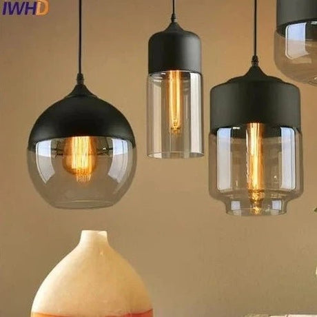 Glass Style Loft Vintage Pendant Light - Hans Lumiere
