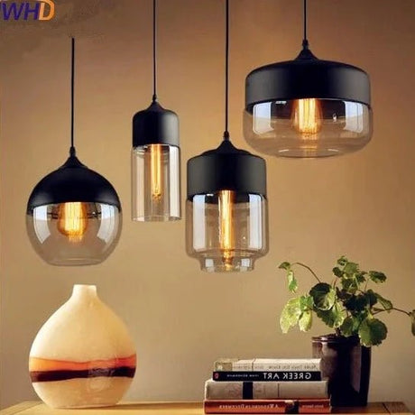 Glass Style Loft Vintage Pendant Light - Hans Lumiere