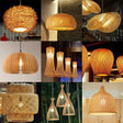 Handwoven Natural Rustic Asian Pendant Rattan Bamboo Lamps - Hans Lumiere