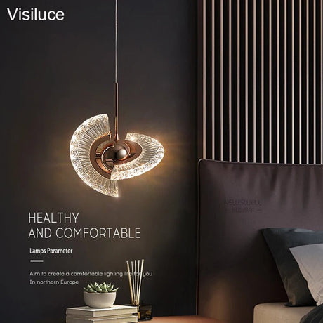 Hanging Acrylic Led Crystal Pendant Light - Hans Lumiere