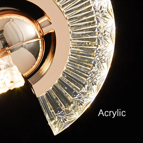 Hanging Acrylic Led Crystal Pendant Light - Hans Lumiere