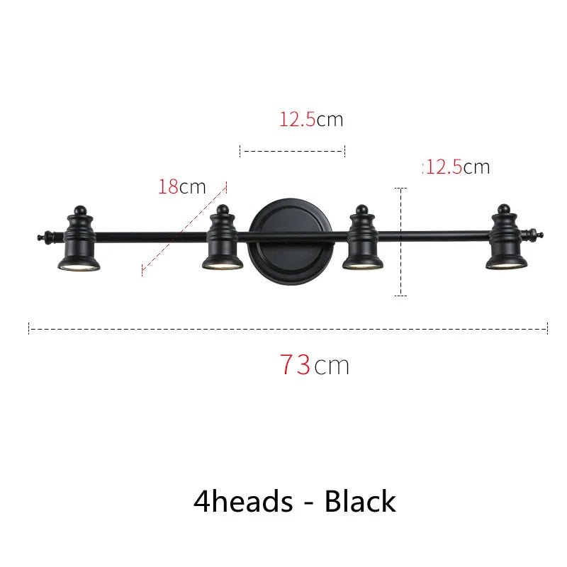 Industrial Brass Copper Mirror LED Spot Light - Hans Lumiere