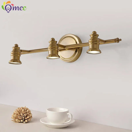 Industrial Brass Copper Mirror LED Spot Light - Hans Lumiere