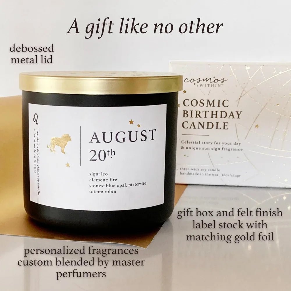 Inspirational Astrology Reading Birthday Candles - Hans Lumiere